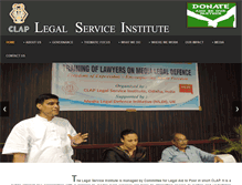 Tablet Screenshot of clapindia.org